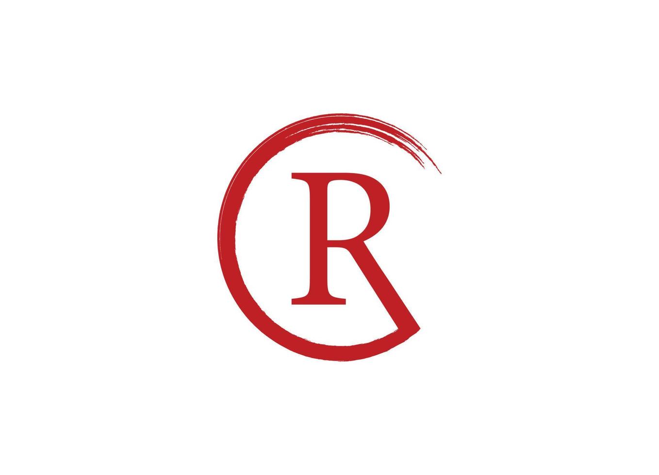 r logo design file vettoriale gratuito