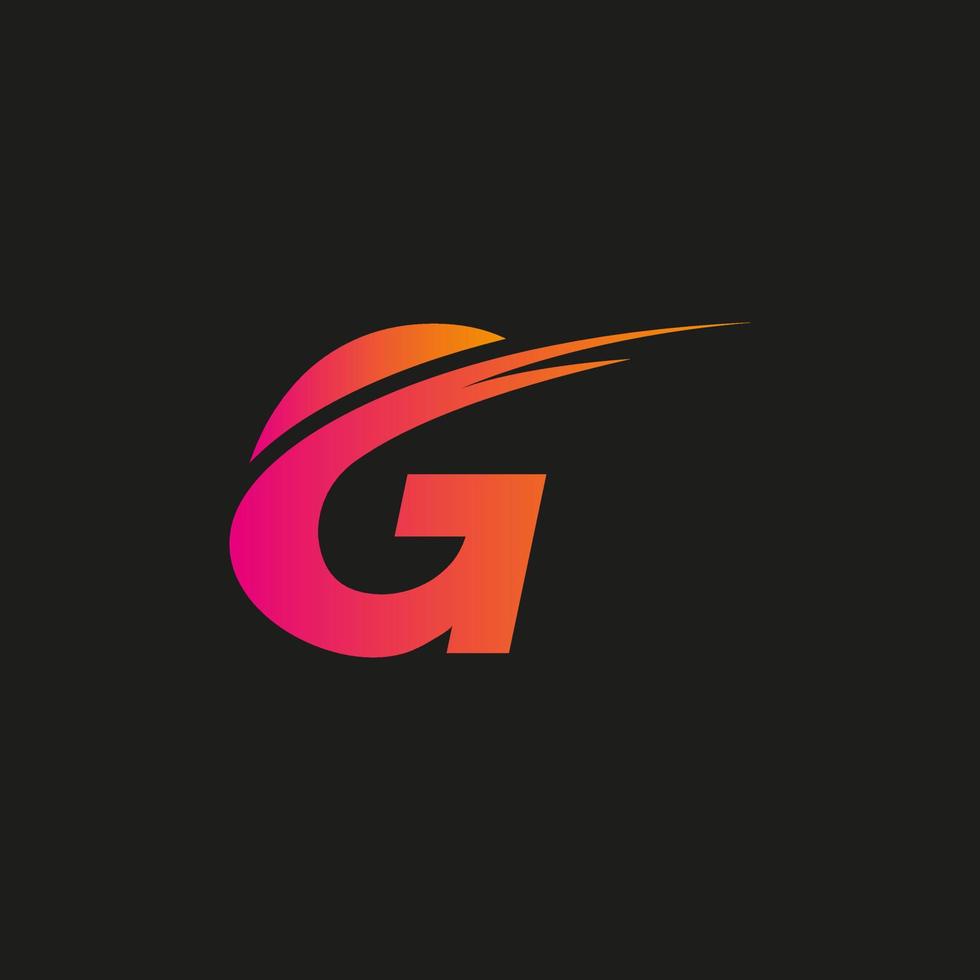 lettera g ali logo design concept template file vettoriale gratuito