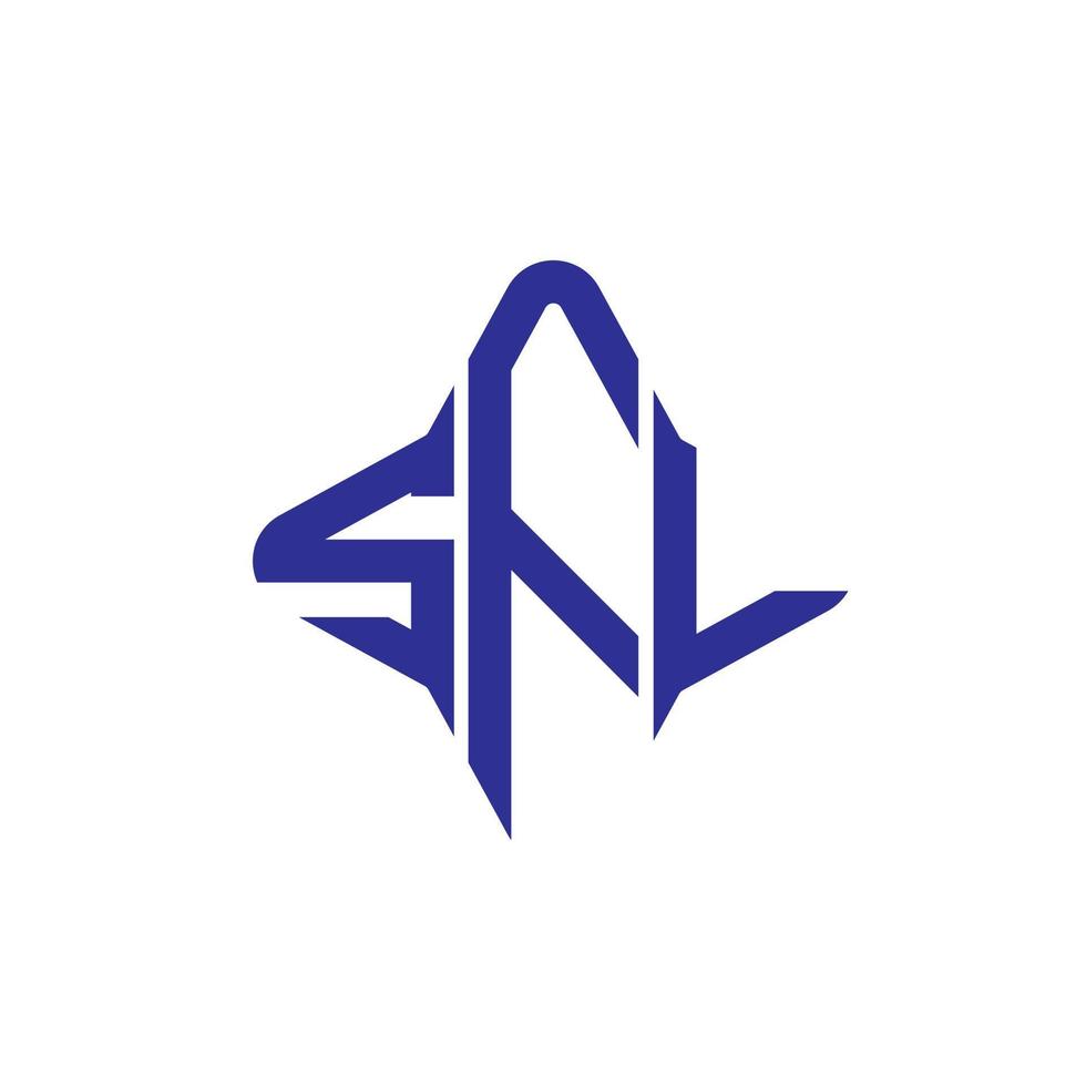 sfl lettera logo design creativo con grafica vettoriale