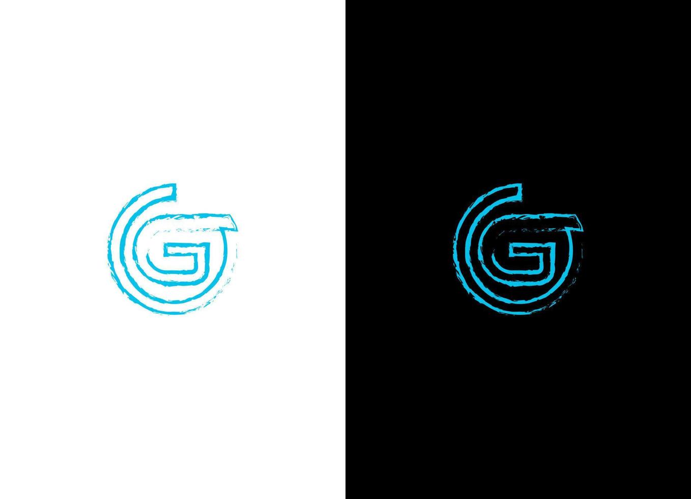 g logo design illustrazione vettoriale file vettoriali gratis