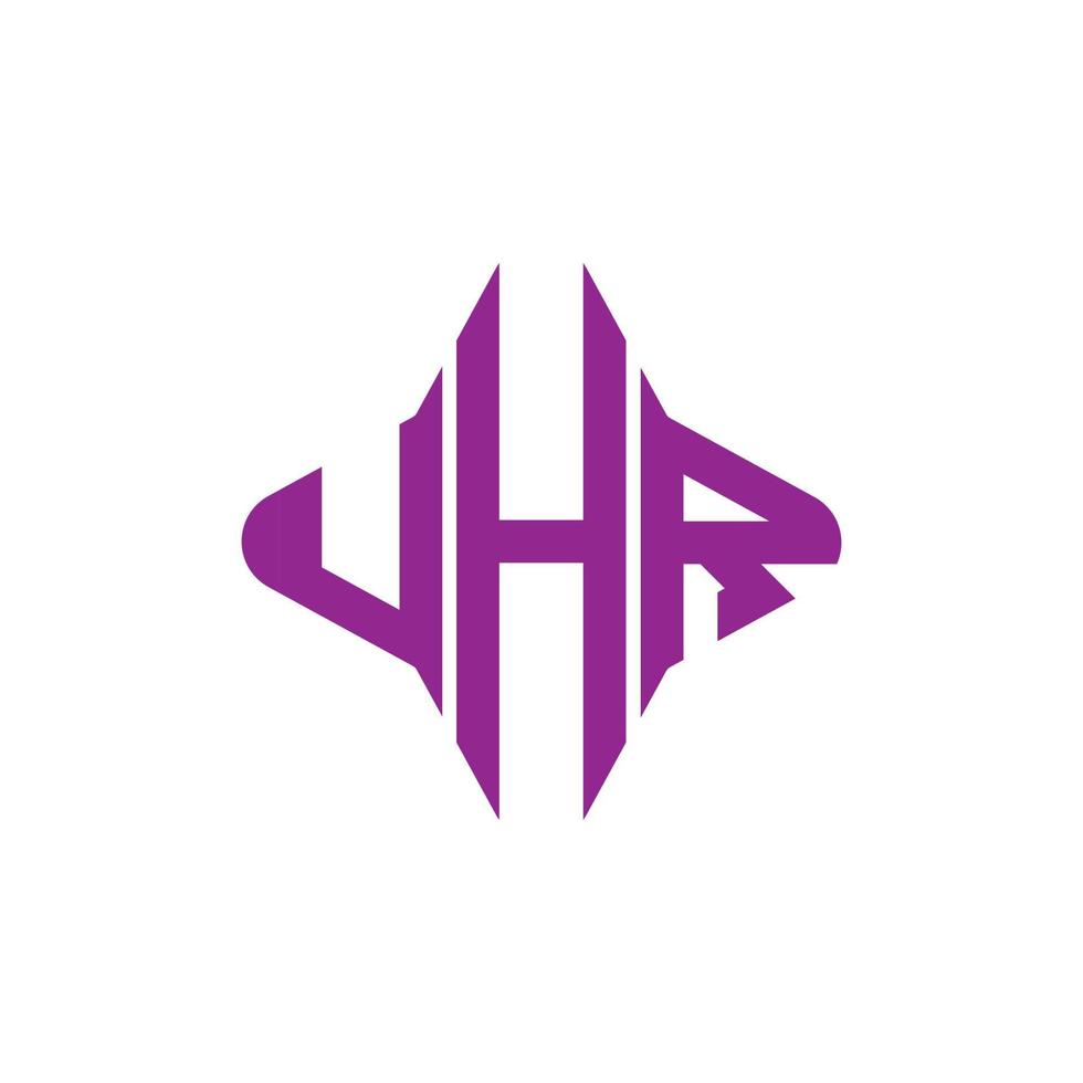 uhr lettera logo design creativo con grafica vettoriale