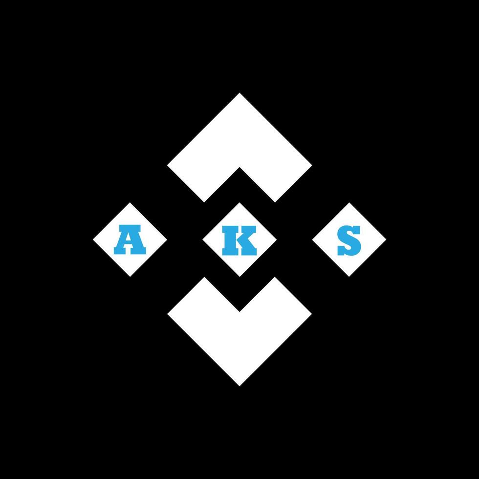 aks lettera logo design creativo astratto. è un design unico vettore