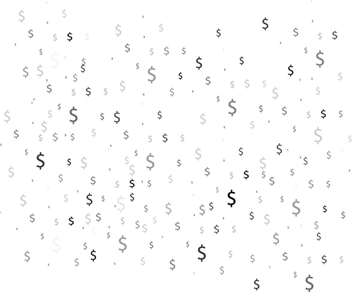 segno di dollari. illustrazione astratta geometrica moderna con simboli bancari. sfondo vettoriale bianco con segni di dollari.