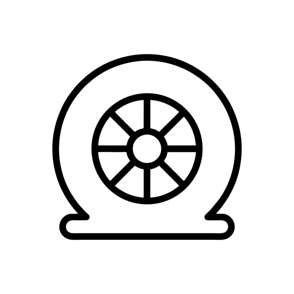 modelli di disegno vettoriale icona pneumatico isolati su sfondo bianco