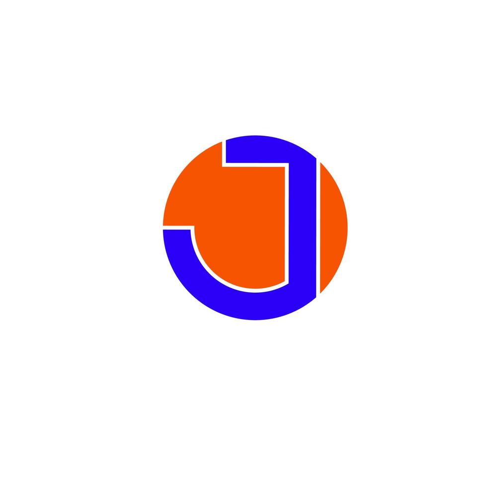 disegno del logo astratto della lettera j vettore