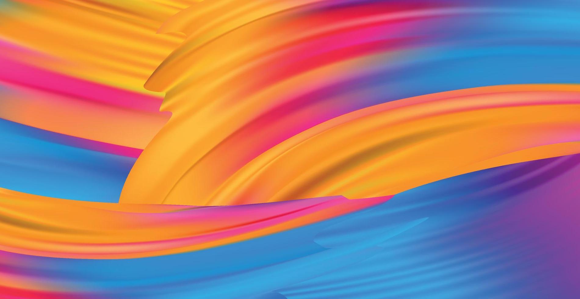 sfondo panoramico arcobaleno modello web astratto - vettore