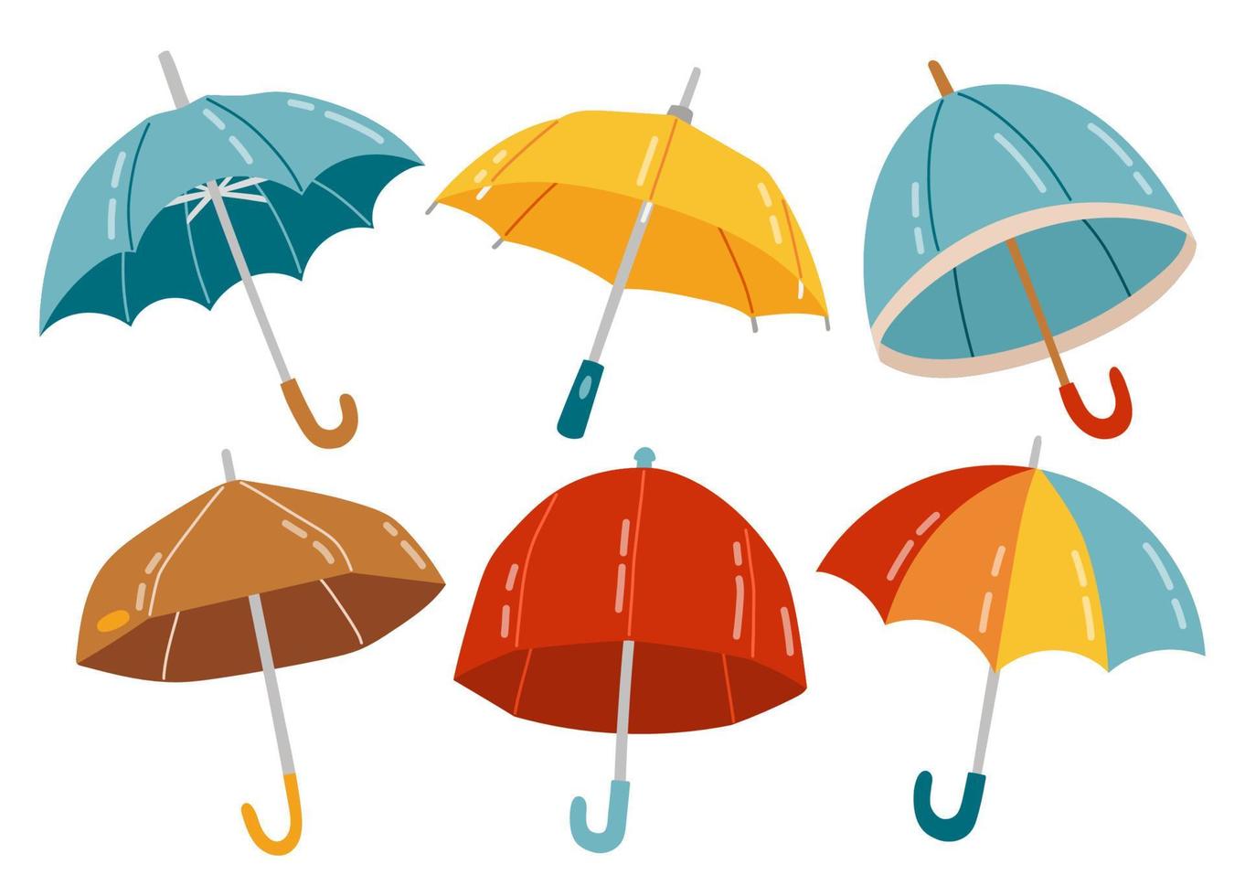 illustrazione vettoriale di design piatto ombrello autunno autunno