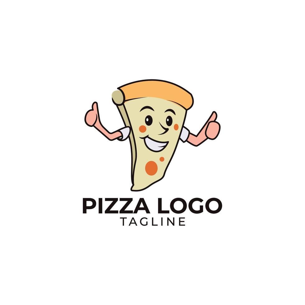 disegno del logo della pizza vettore