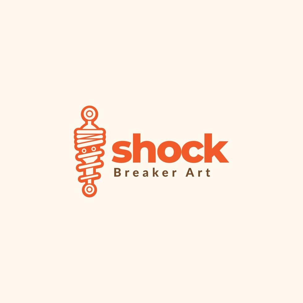 shock breaker con occhi logo design vettore grafico simbolo icona illustrazione idea creativa