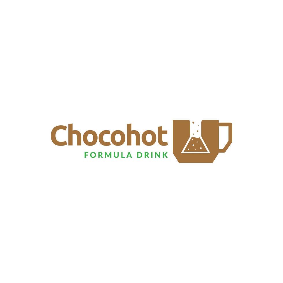 tazza tazza cioccolato laboratorio logo design vettore grafico simbolo icona illustrazione idea creativa