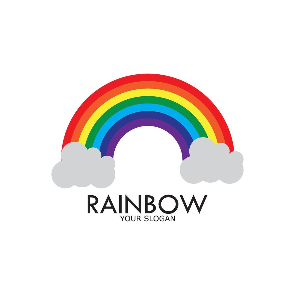 illustrazione dell'icona del vettore arcobaleno
