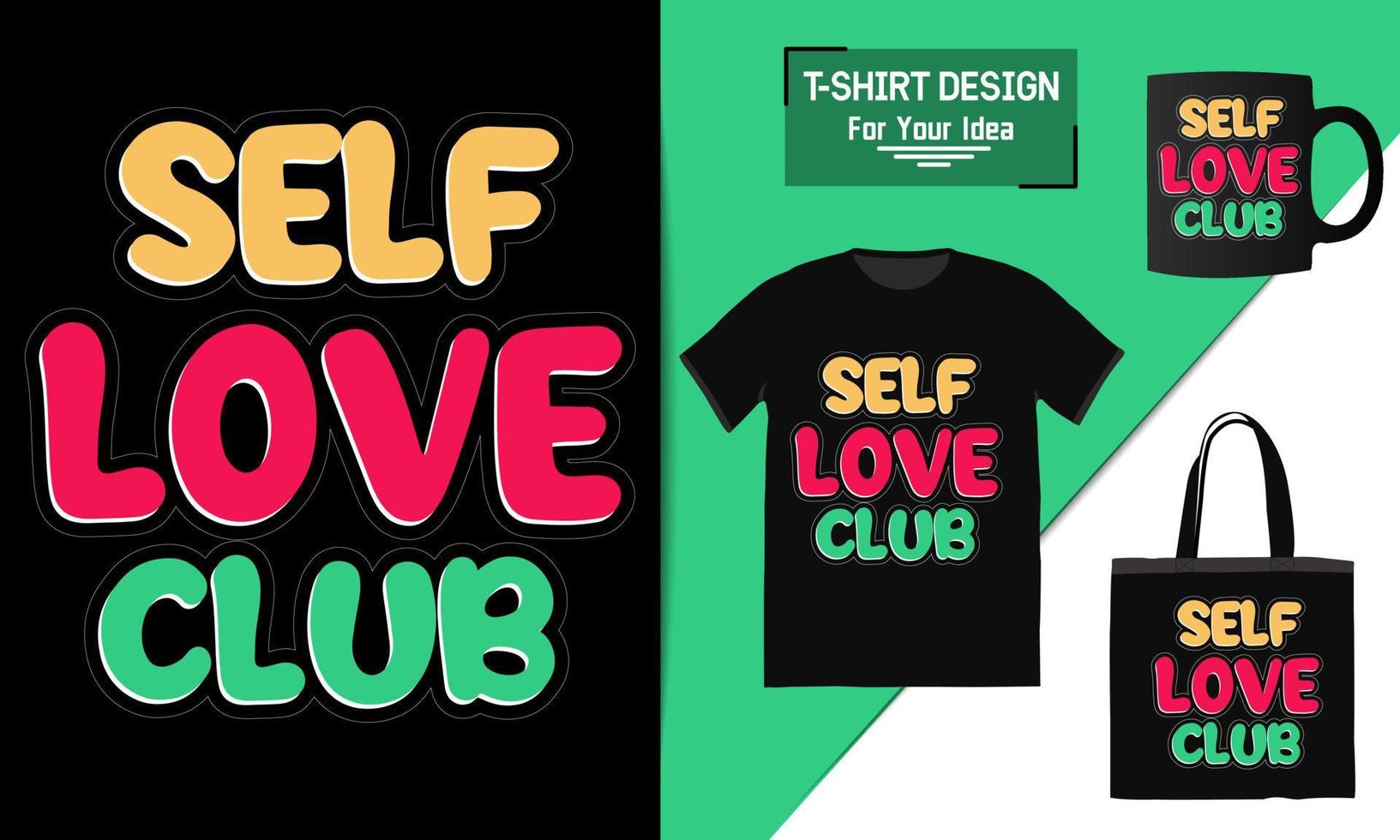 club dell'amore di sé sei abbastanza sii gentile luce buone vibrazioni solo poster motivazionale, citazione motivazionale, testo tipografia design modello vettoriale per t-shirt, design t-shirt premium