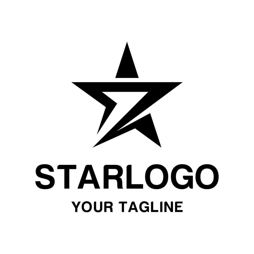grafica vettoriale del modello di progettazione del logo della stella