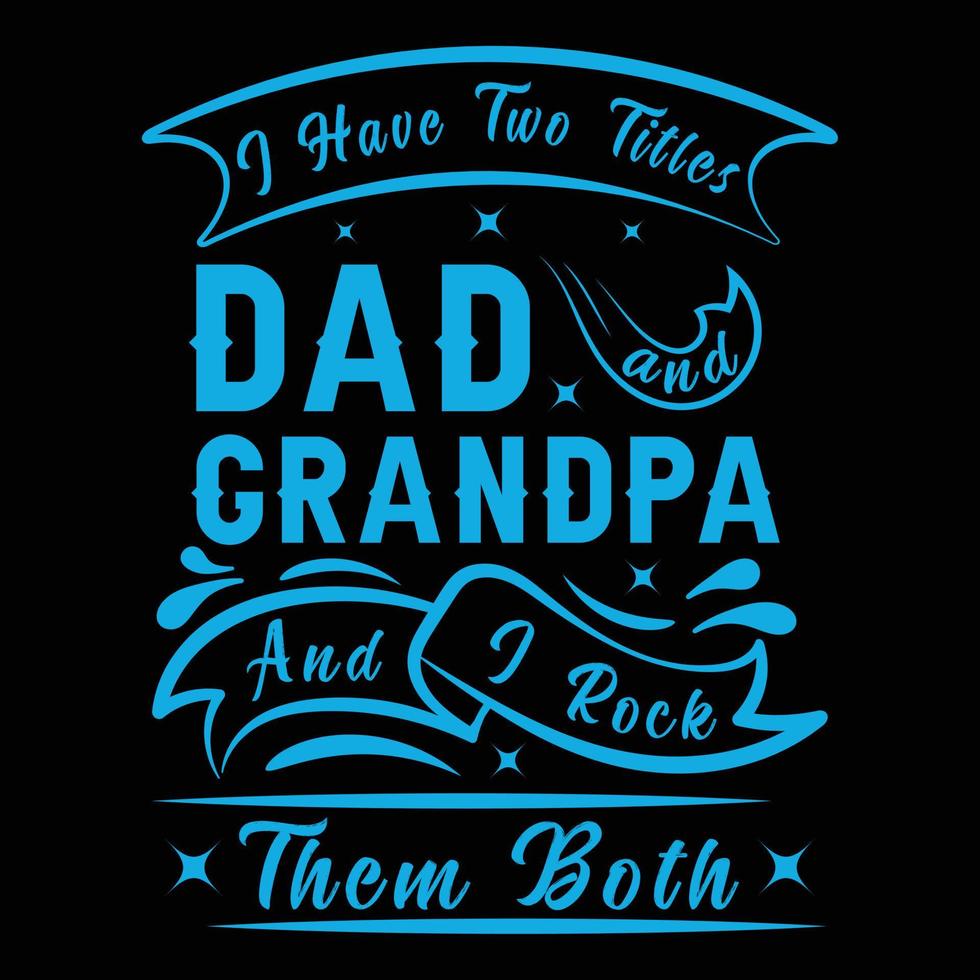 tipografia padre e papà t-shirt design, elemento grafico vettoriale