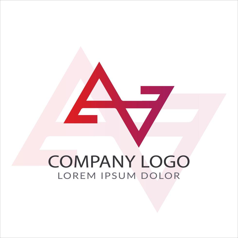 lettera a logo design vettore