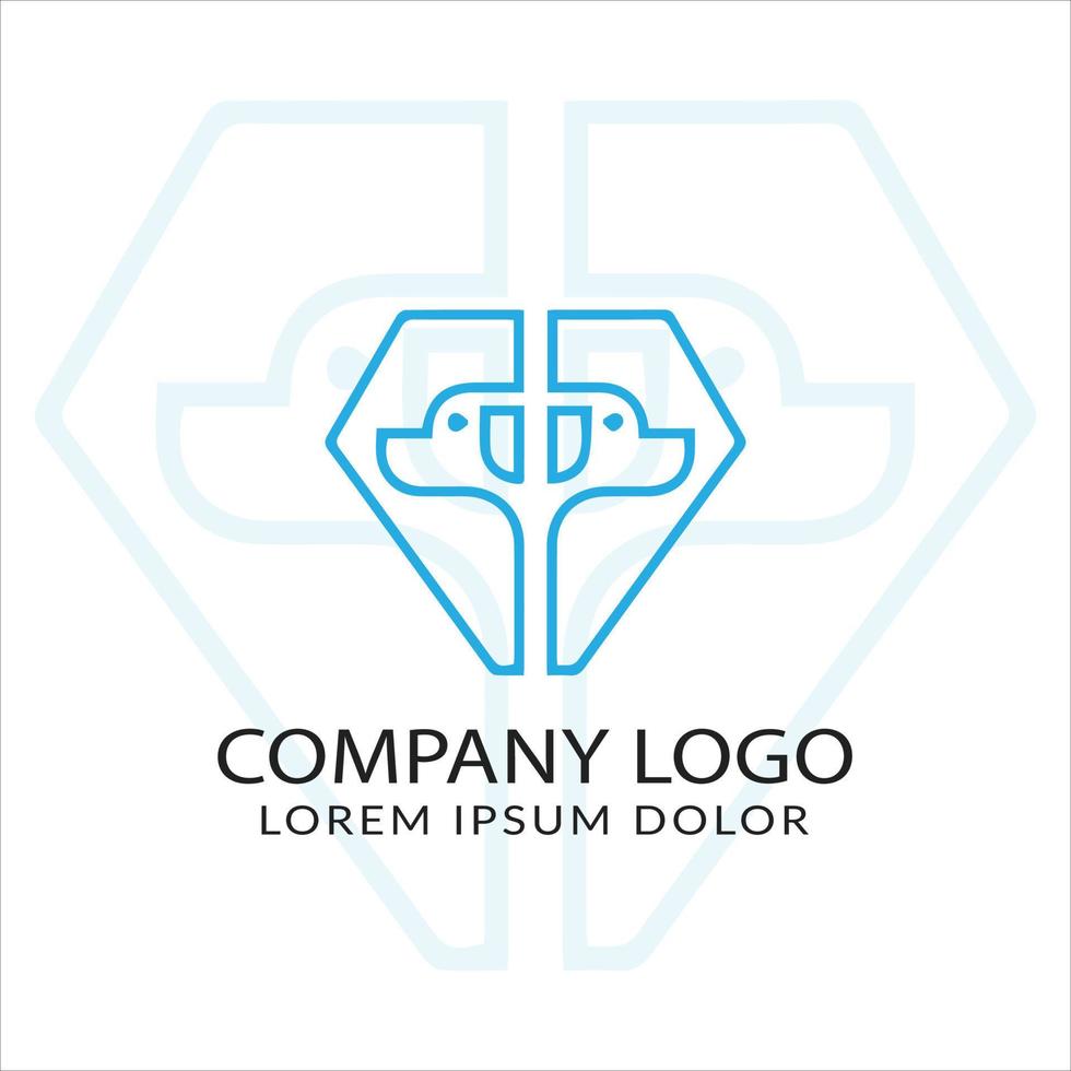 design moderno del marchio del logo vettore