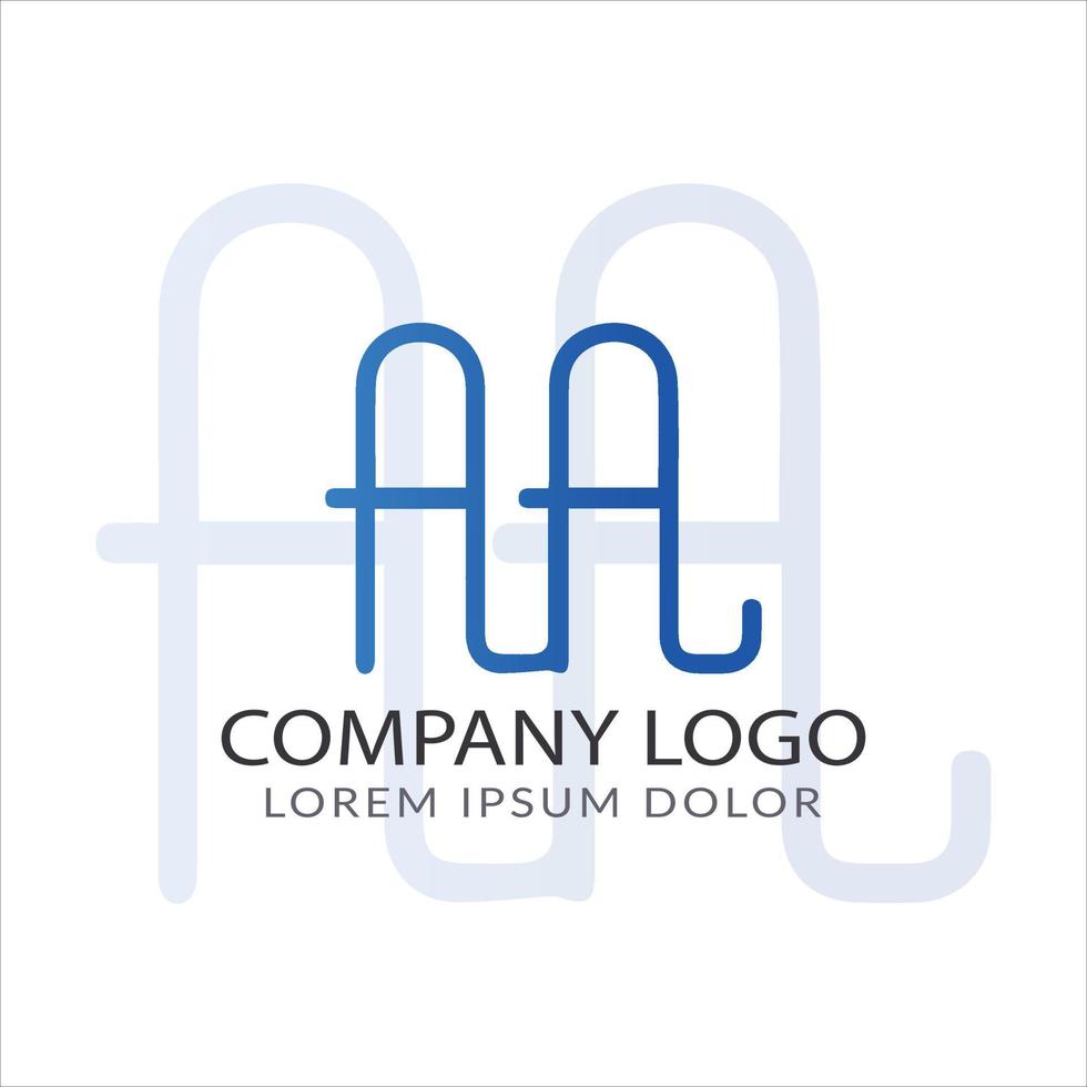 lettera a logo design vettore