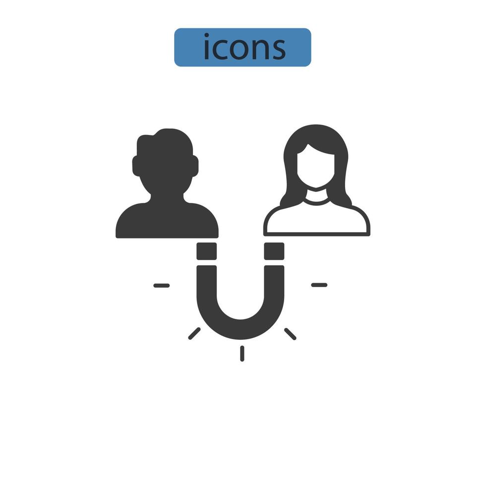 attrazioni icone simbolo elementi vettoriali per il web infografica