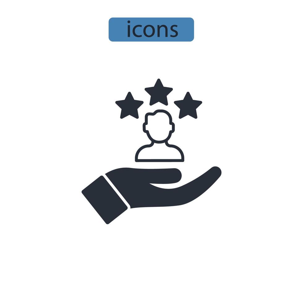 icone di visione simbolo elementi vettoriali per il web infografico
