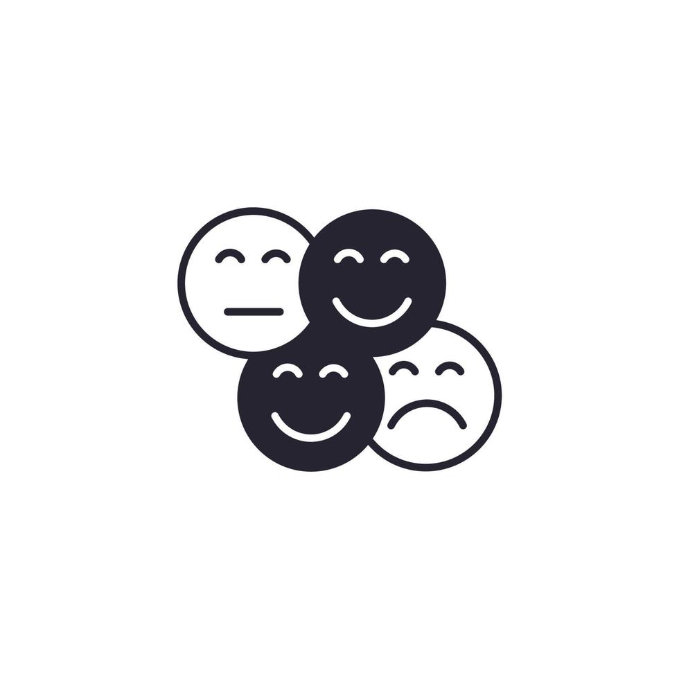 emozioni icone simbolo elementi vettoriali per il web infografica