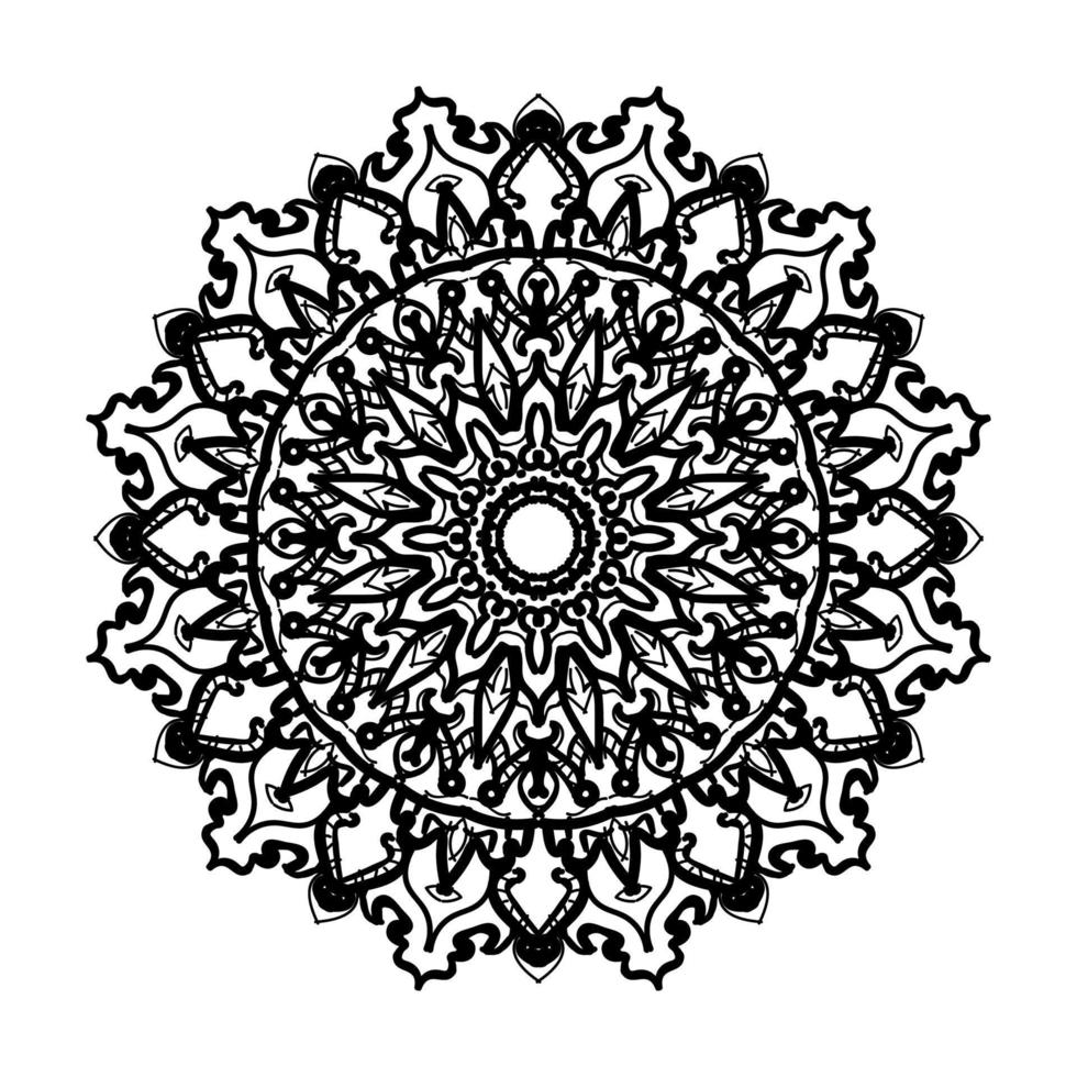 mandala disegnato a mano. decorazione in ornamento etnico orientale doodle. vettore