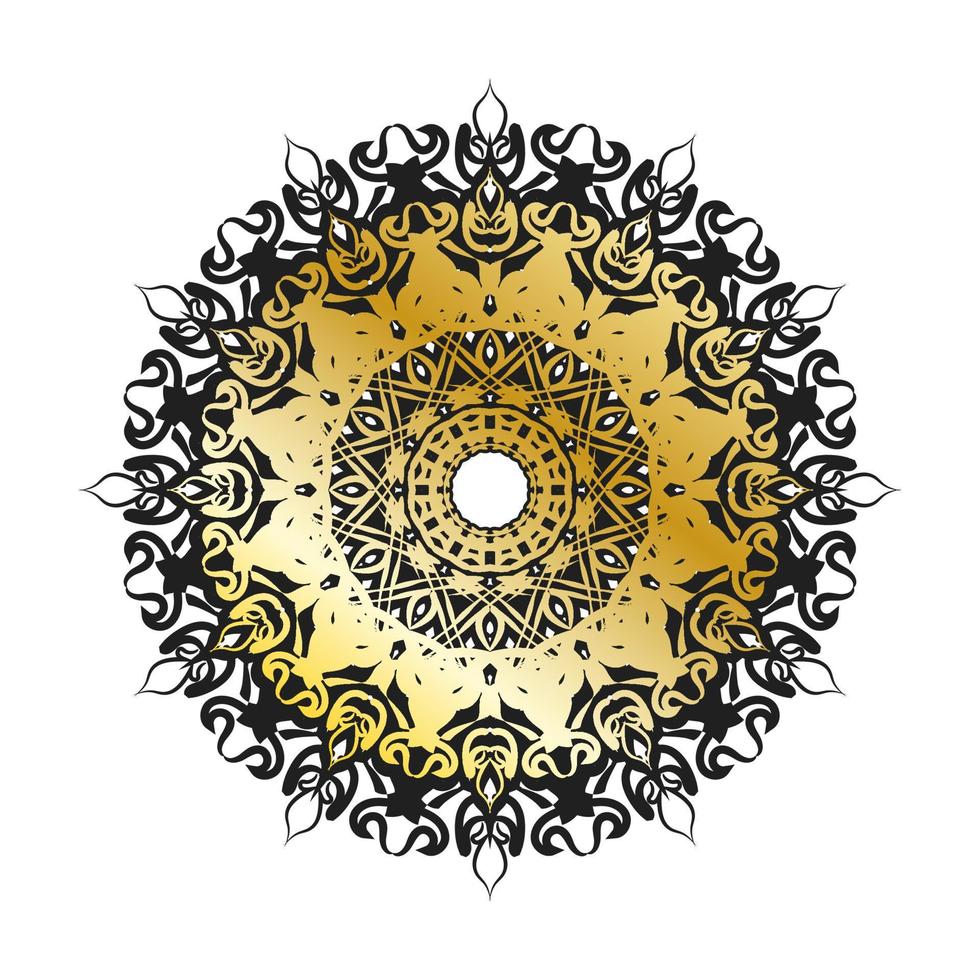 vettore cerchio astratto rotondo. stile mandala di lusso.