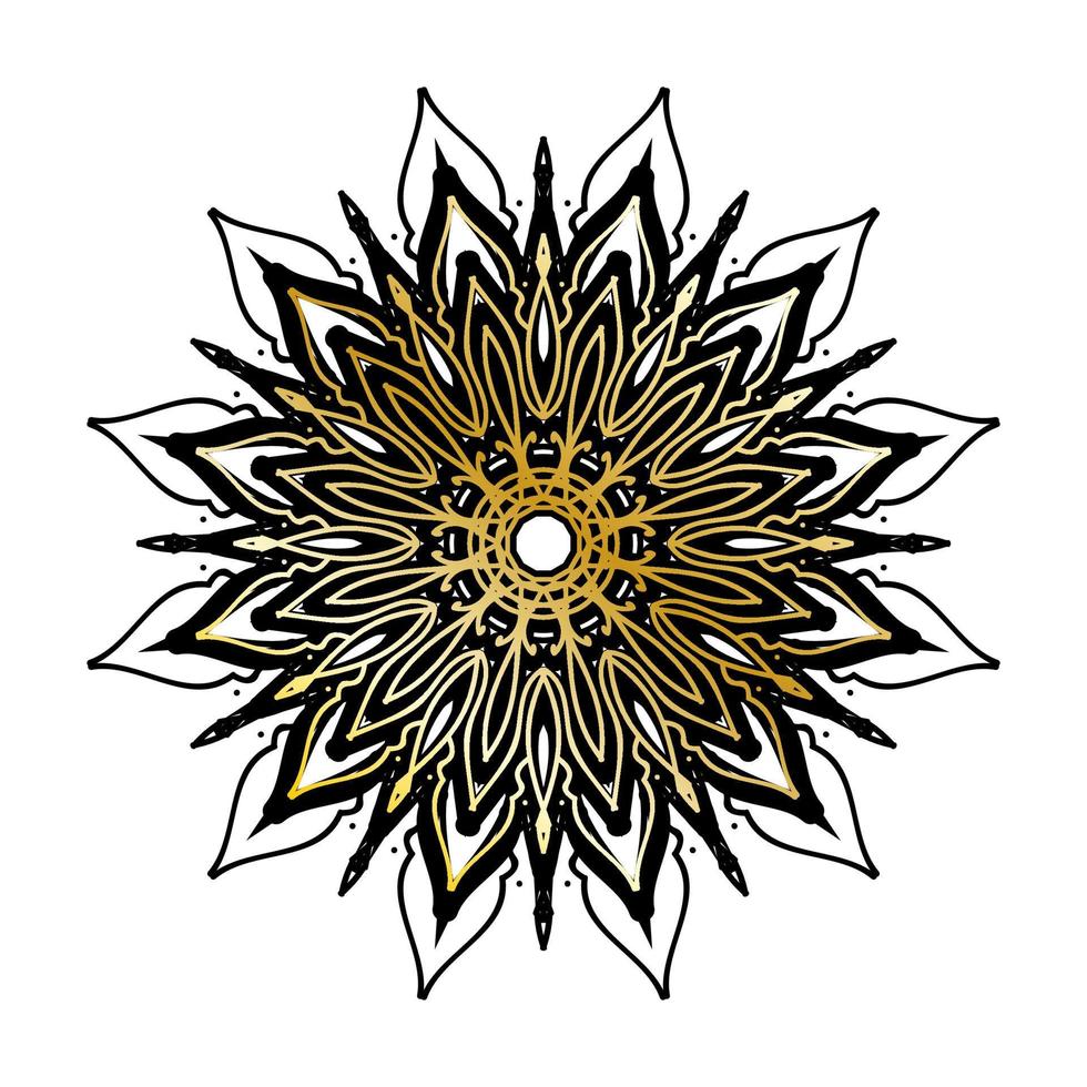 vettore cerchio astratto rotondo. stile mandala di lusso.