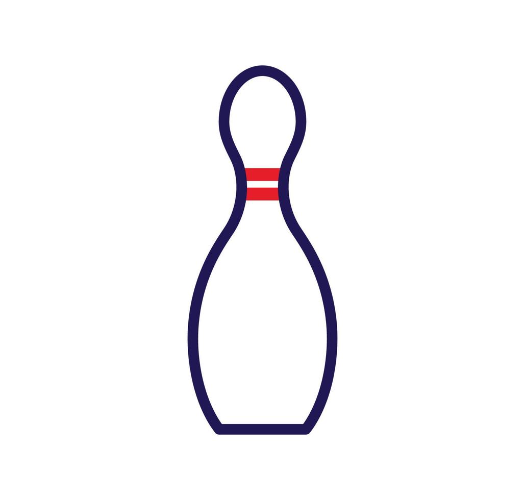 pin bowling icona modello di progettazione logo vettoriale