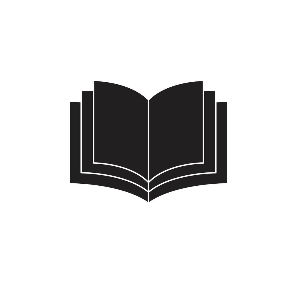 modello di progettazione logo vettoriale icona libro