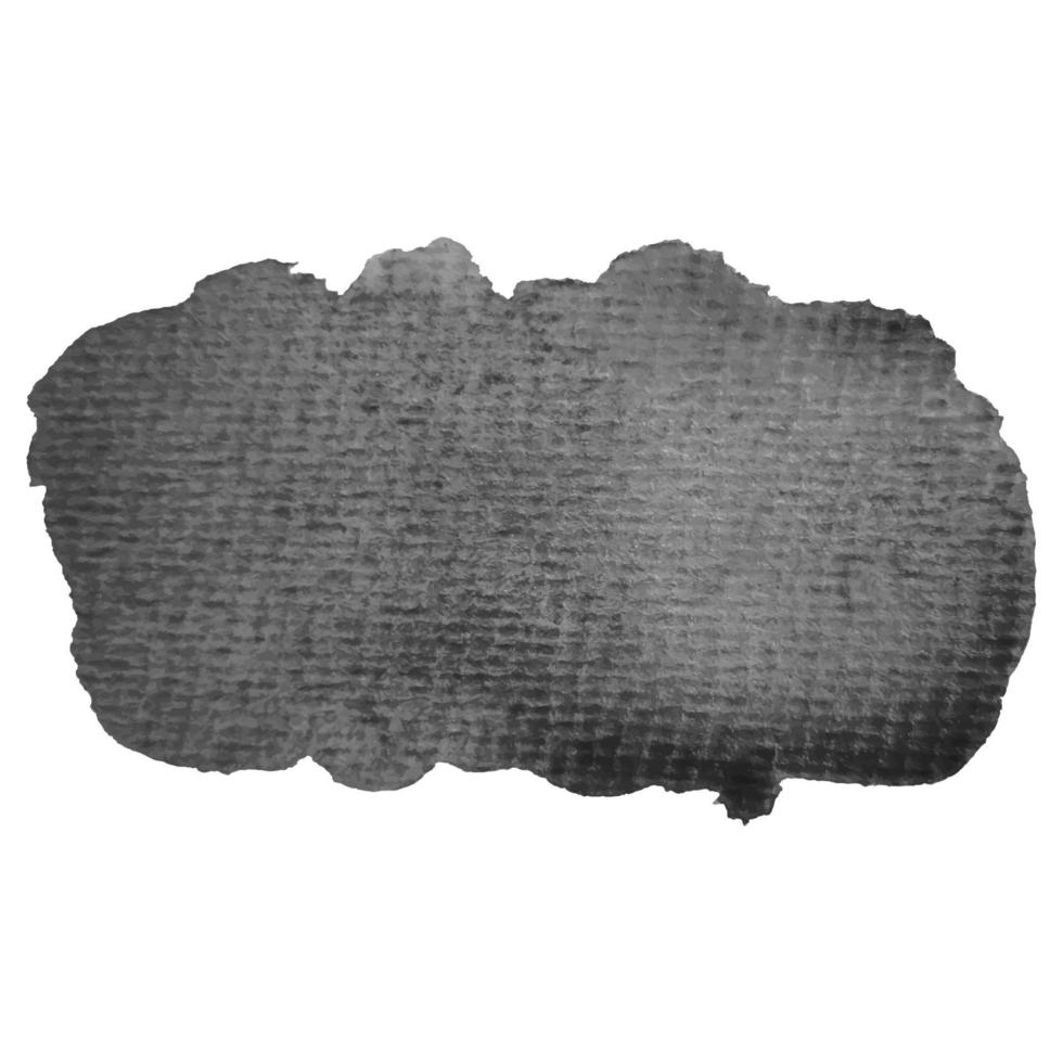 pennellate acquerello astratto grigio dipinto di sfondo. carta ruvida. illustrazione vettoriale. vettore