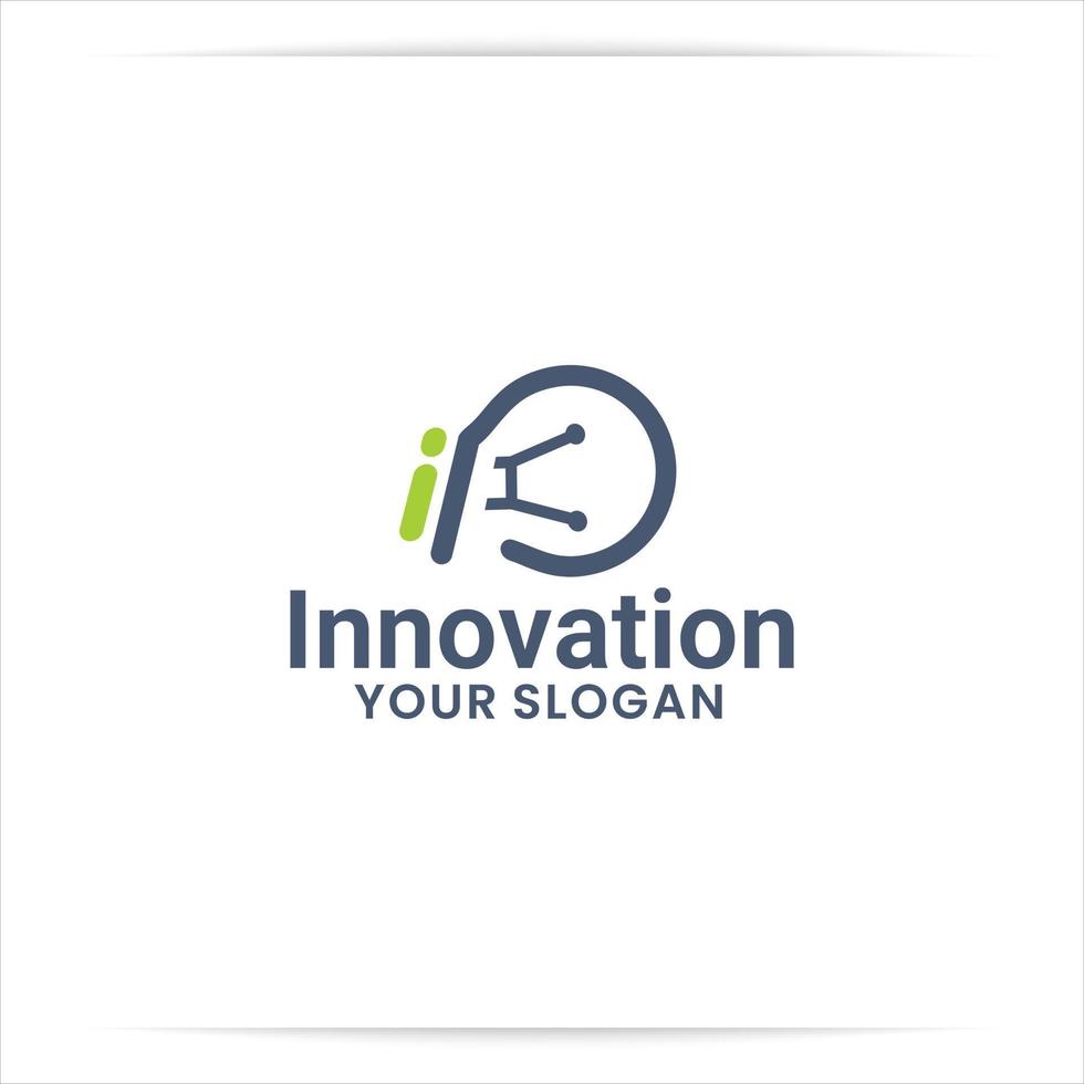 lampadina logo design vettoriale, innovazione, affari, intelligenza, ispirazione vettore