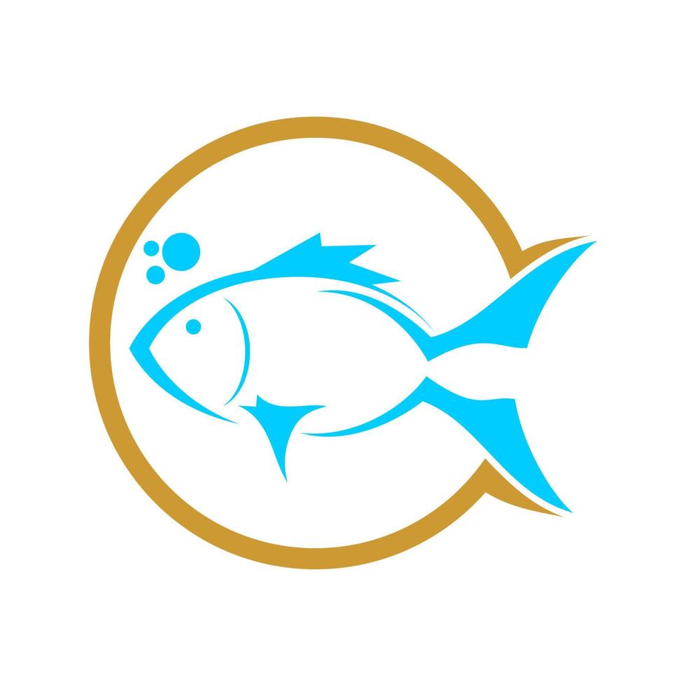 disegno del logo di pesce vettore