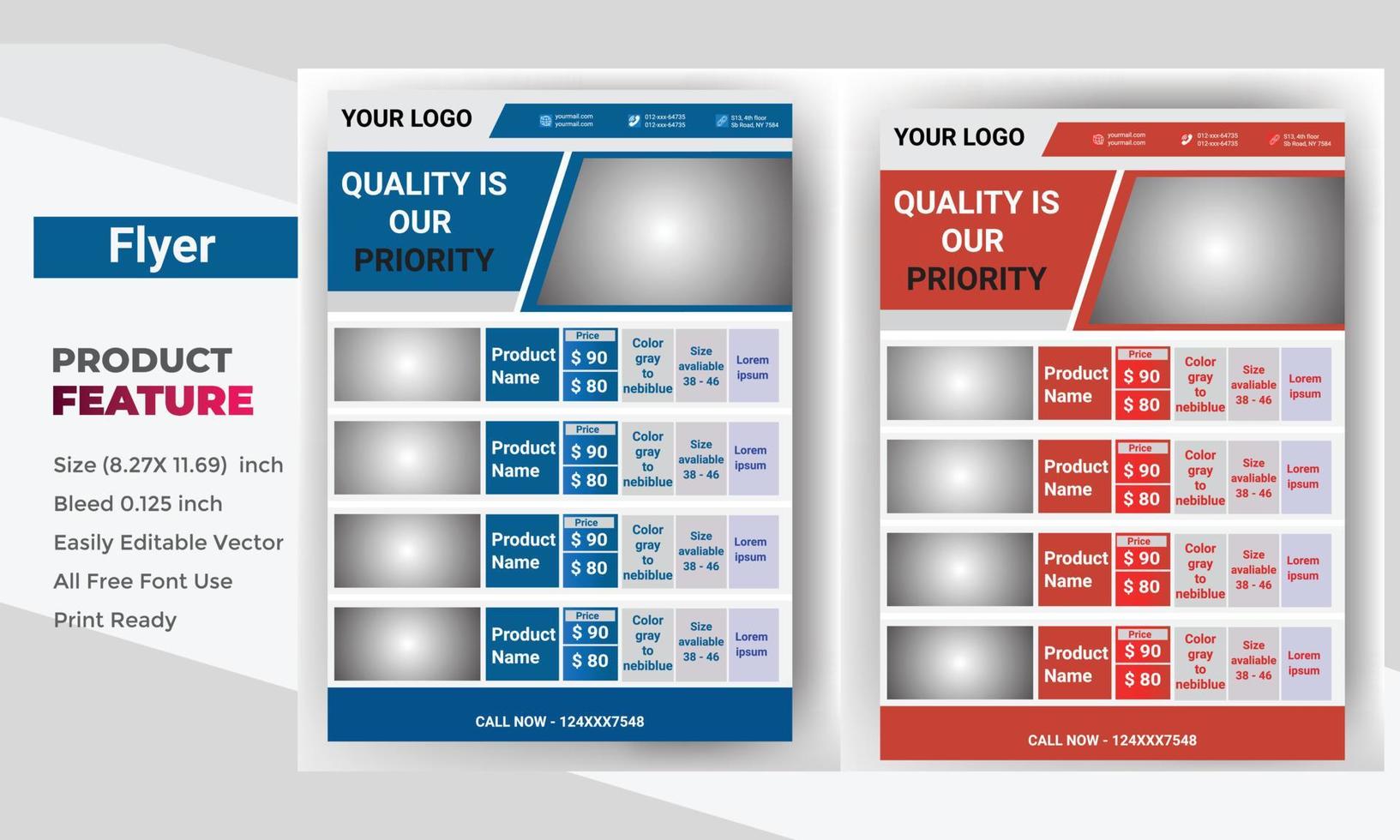 volantino brochure copertina design layout spazio, illustrazione vettoriale. modello in formato a4 vettore