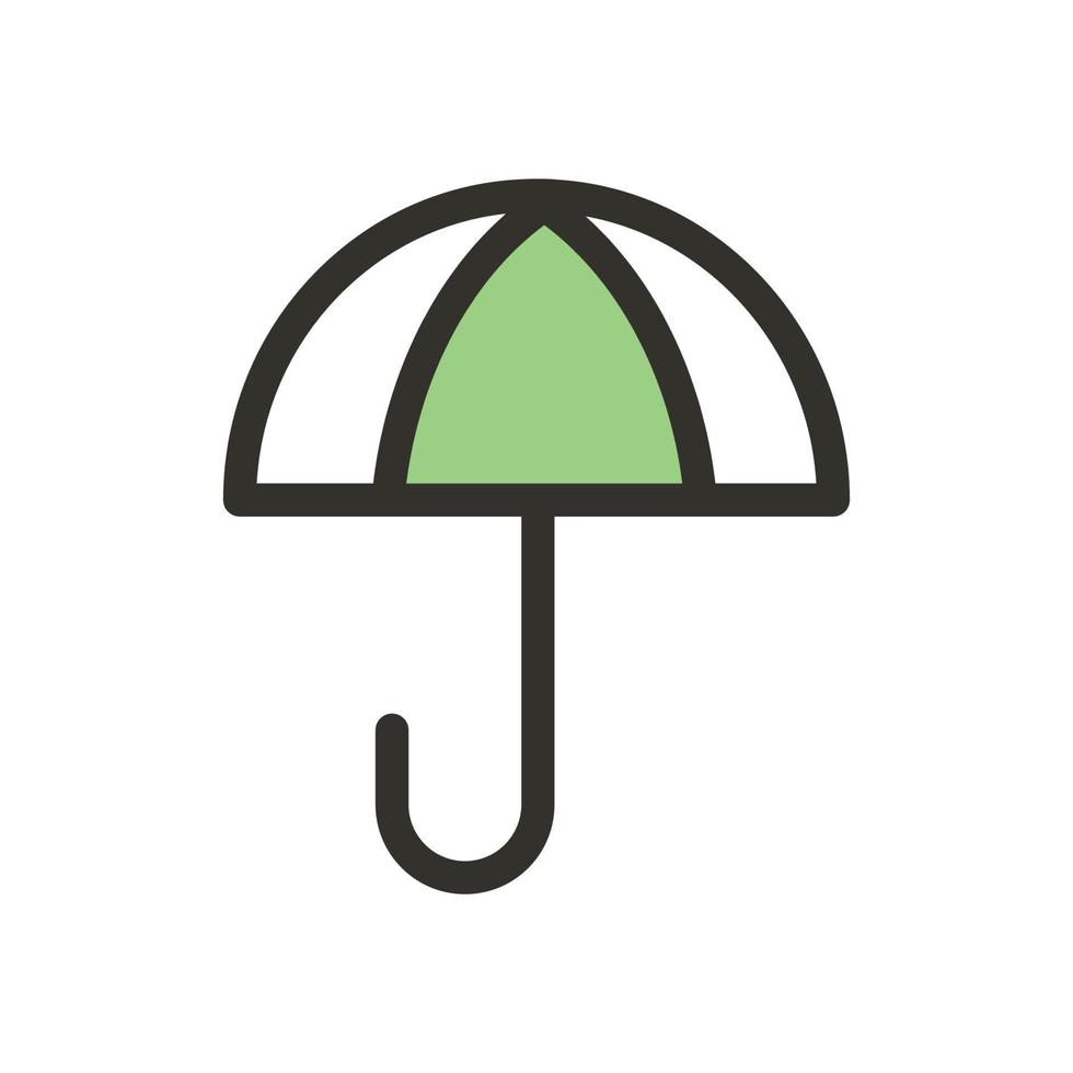 l'illustrazione vettoriale dell'icona dell'ombrello è molto adatta per l'uso in siti Web, aziende, loghi, design, app e altro ancora.