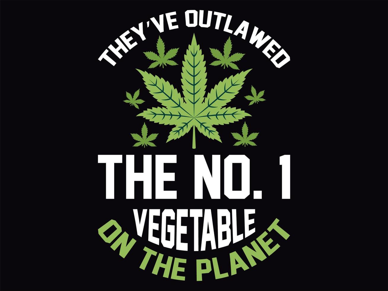 file vettoriale di design di t-shirt di cannabis