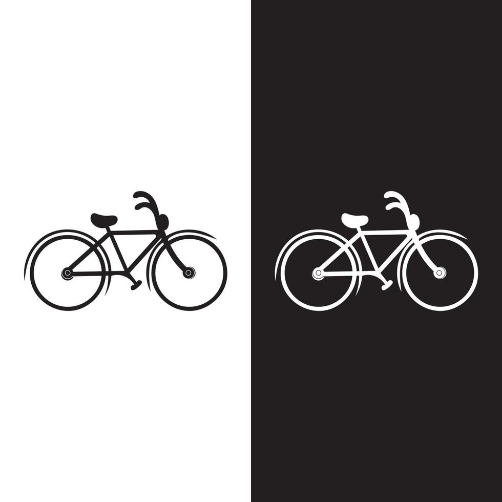 disegno dell'illustrazione del logo della bici vettore