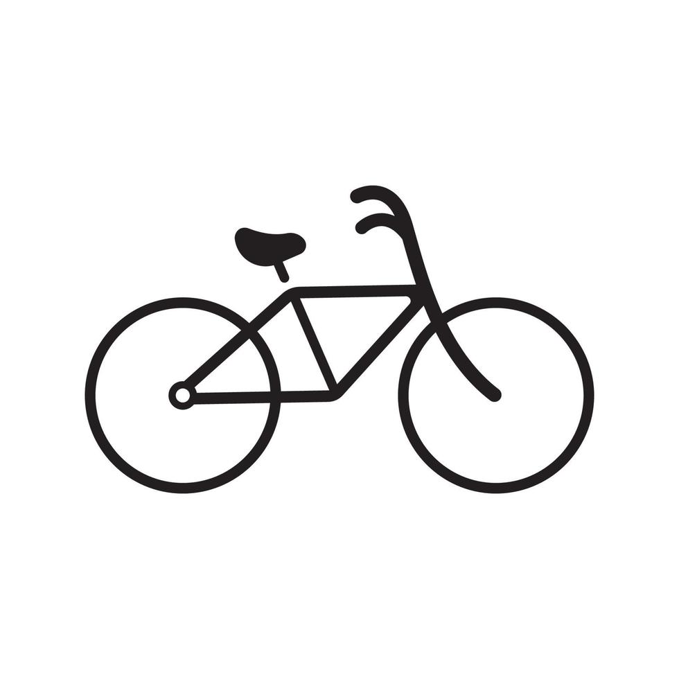 disegno dell'illustrazione del logo della bici vettore