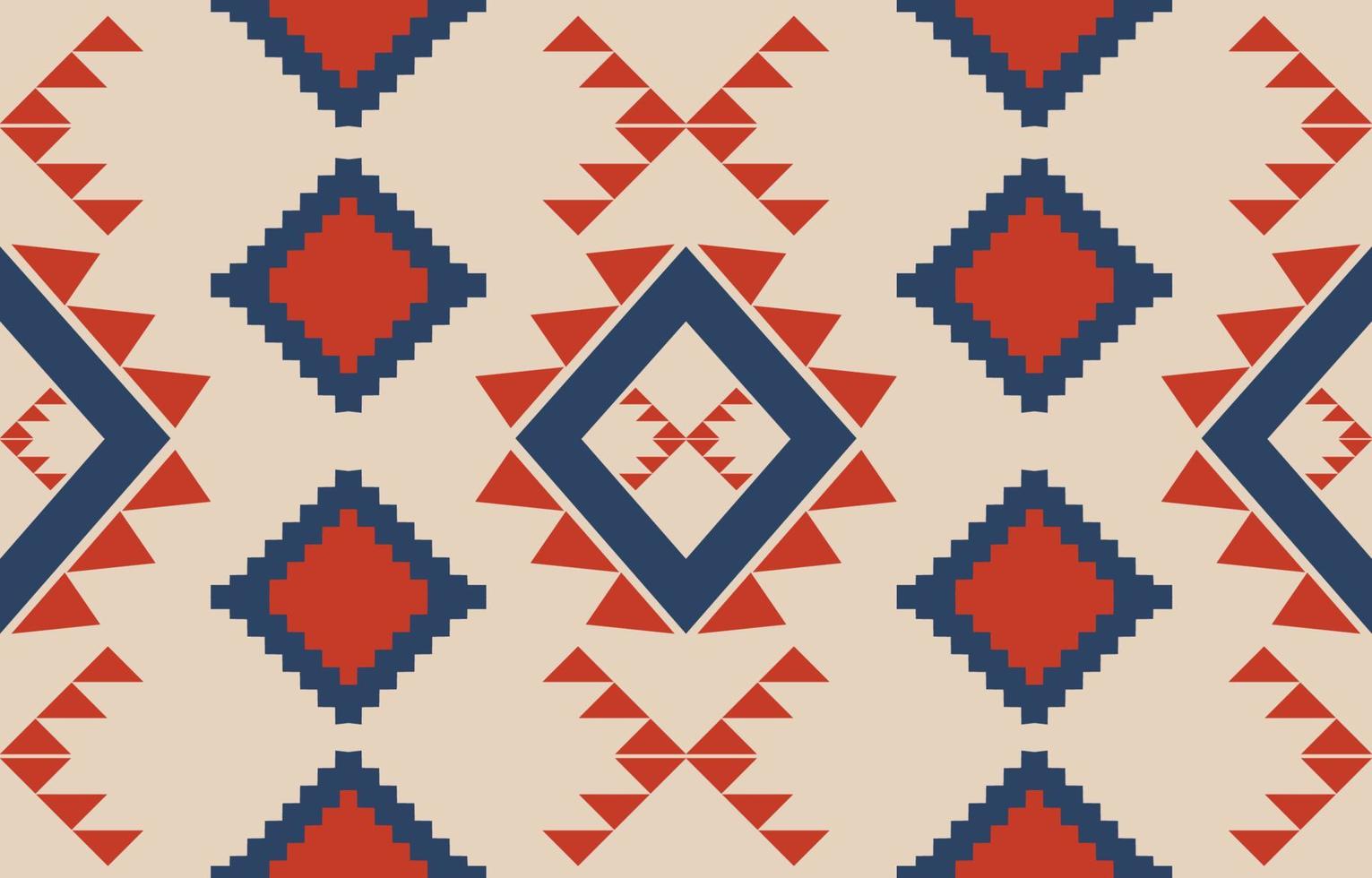 tessuto nativo americano navajo senza cuciture, sfondo etnico tribale geometrico, elementi di design, design per moquette, carta da parati, abbigliamento, tappeto, interni, ricamo illustrazione vettoriale. vettore