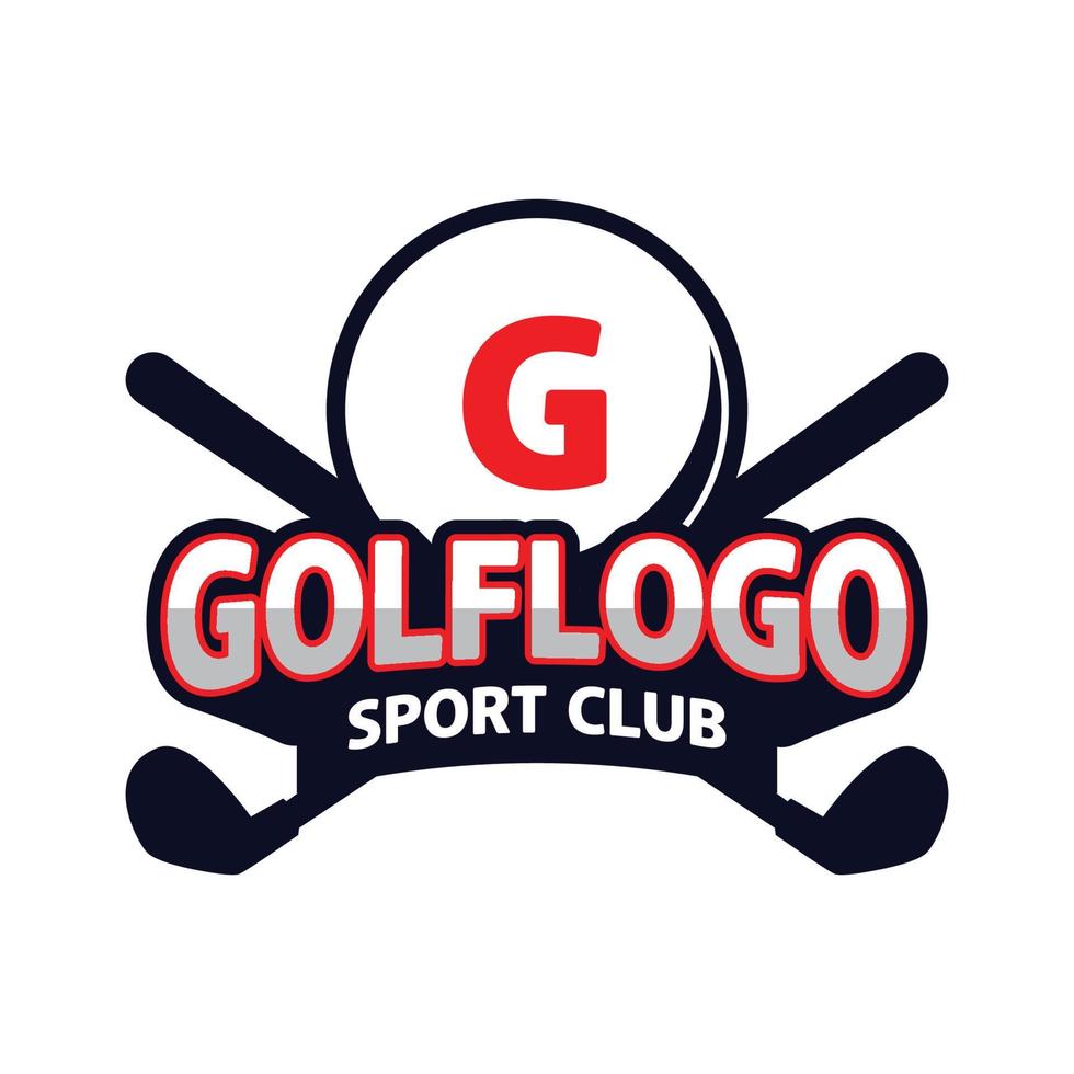 design del logo da golf, logo sportivo vettore