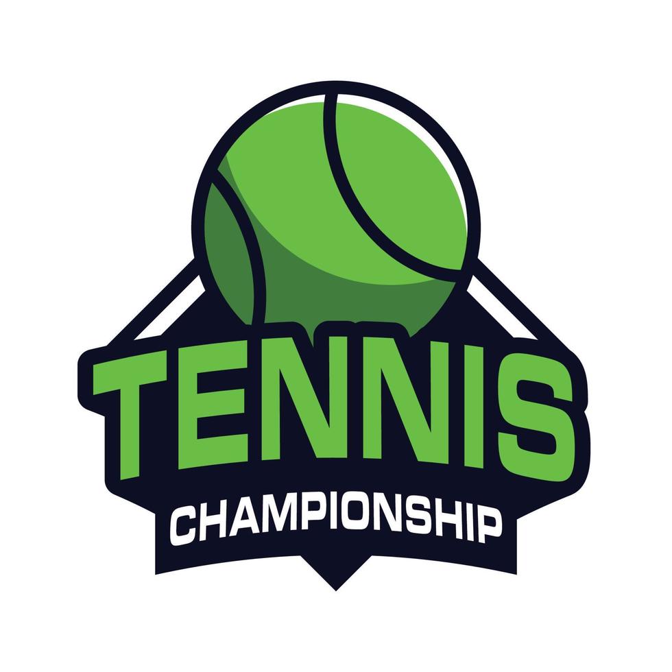 design del logo del tennis, logo sportivo vettore