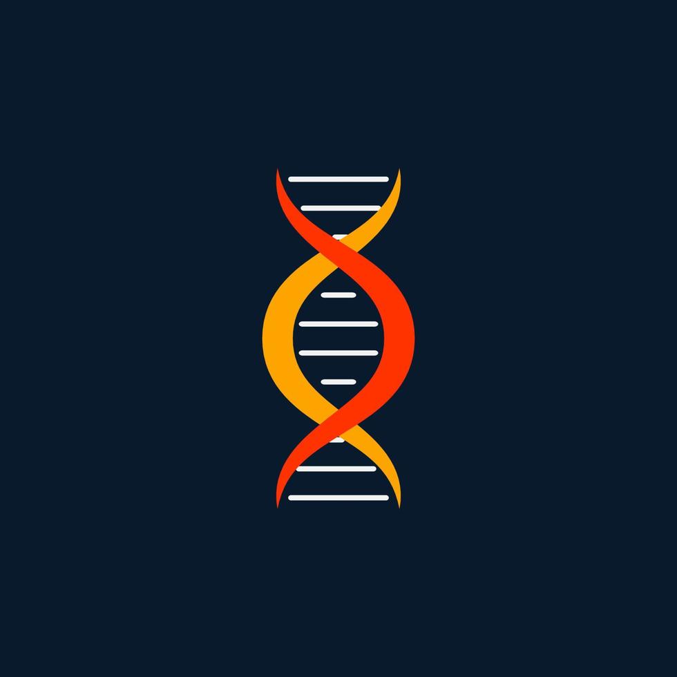 logo del design genetico umano del dna. vettore