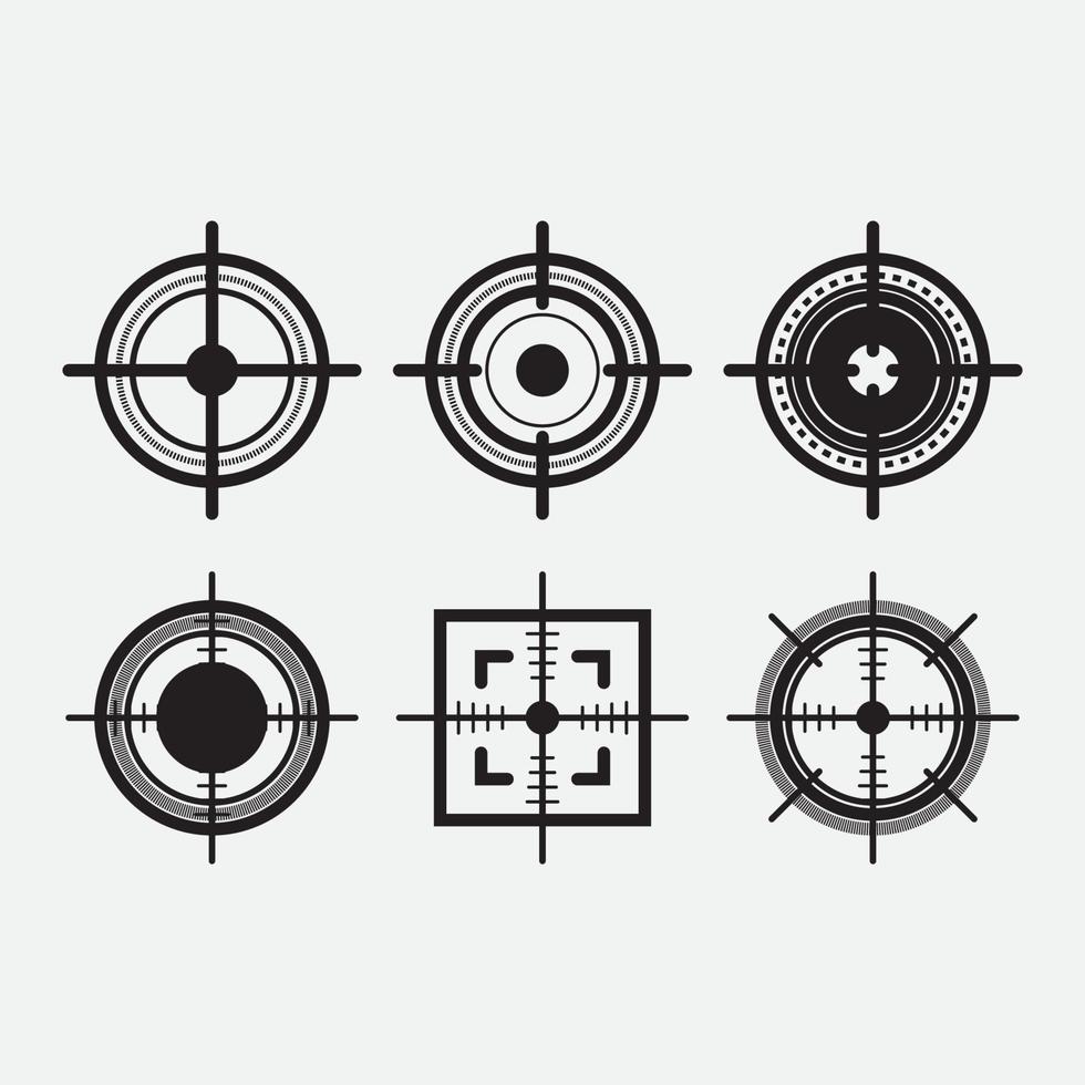illustrazione vettoriale del bersaglio di tiro. design creativo.