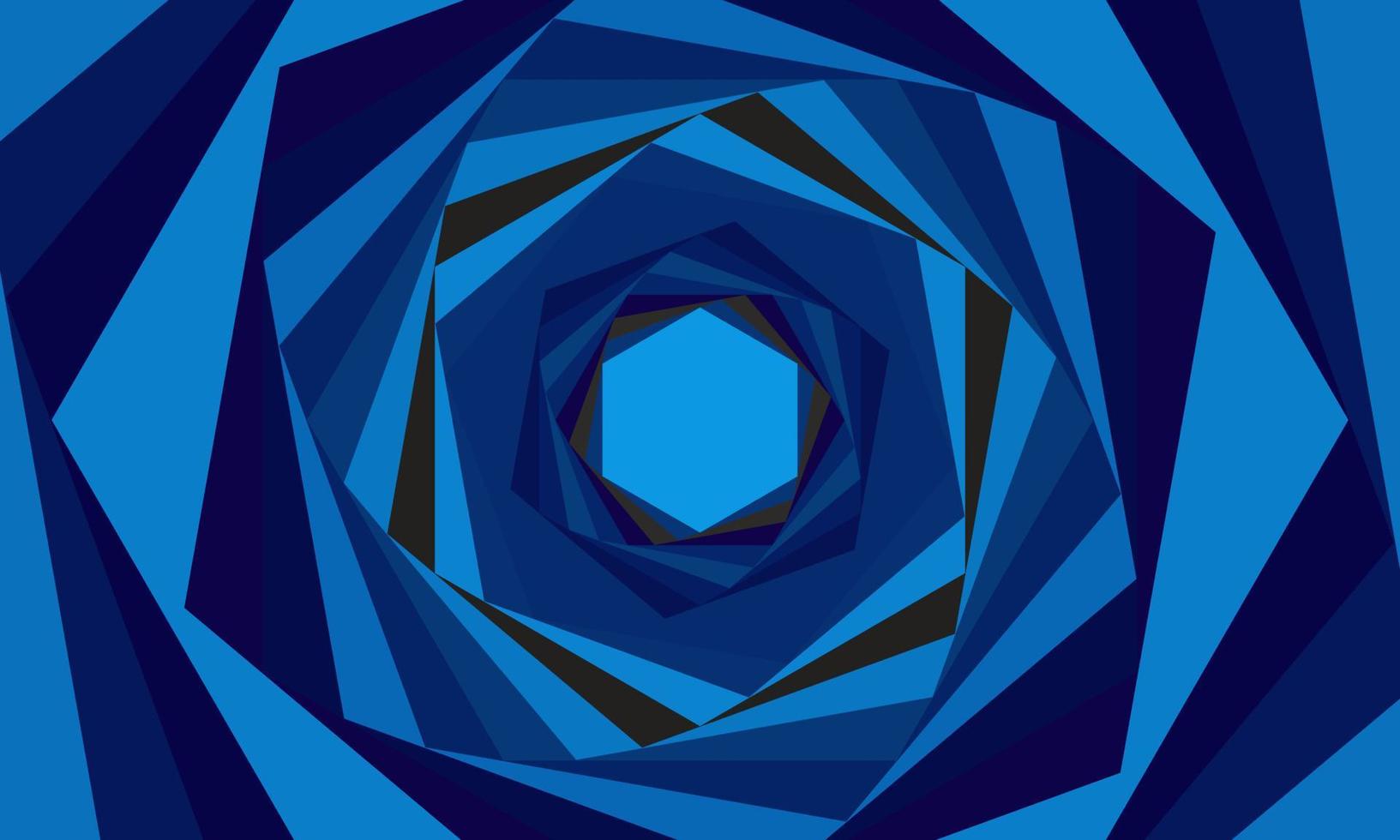sfondo geometrico astratto a spirale blu. illustrazione vettoriale
