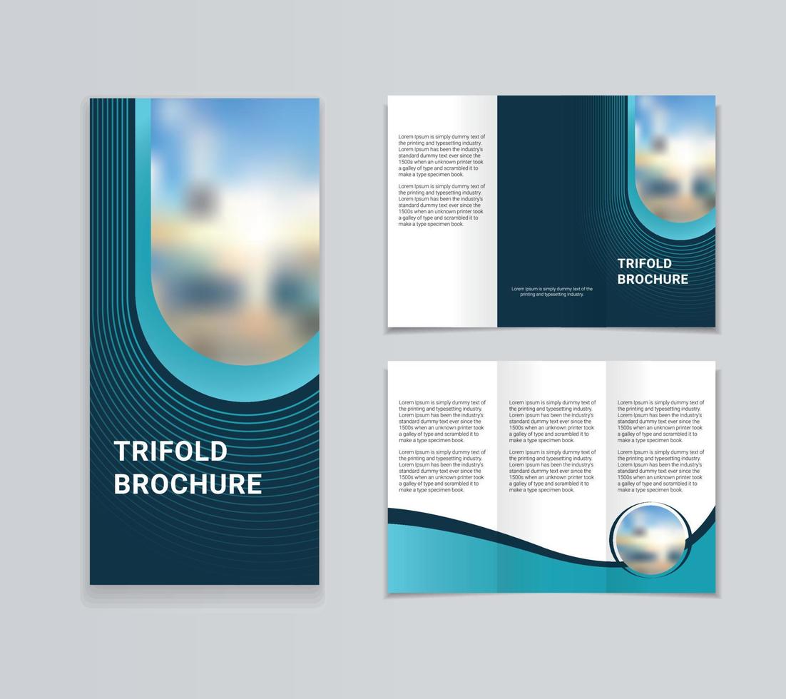 design brochure ripiegabile vettore