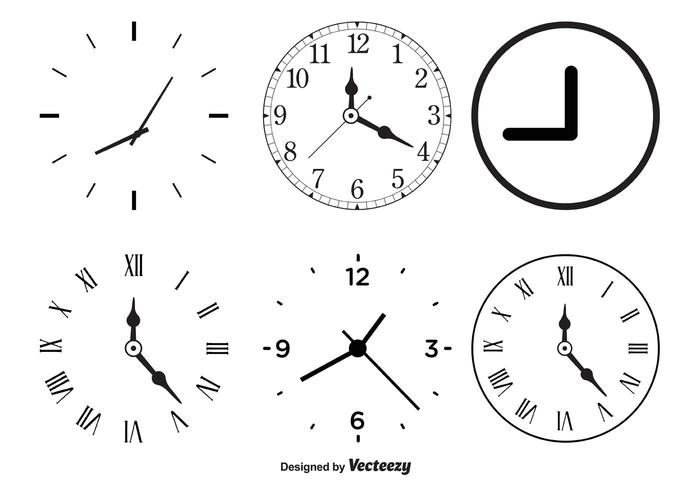 Forme di orologio vettoriale