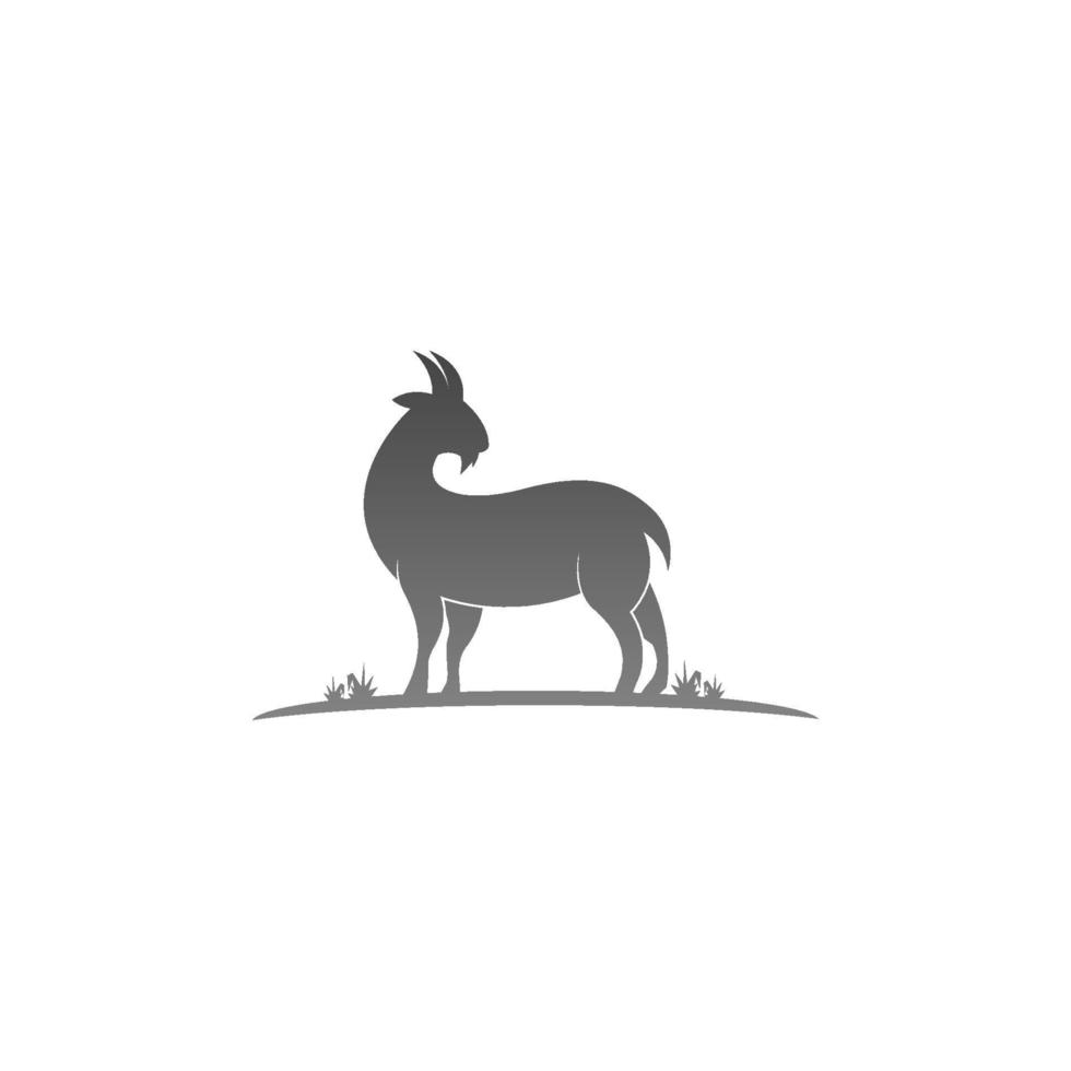 modello di illustrazione dell'icona del logo di capra vettore