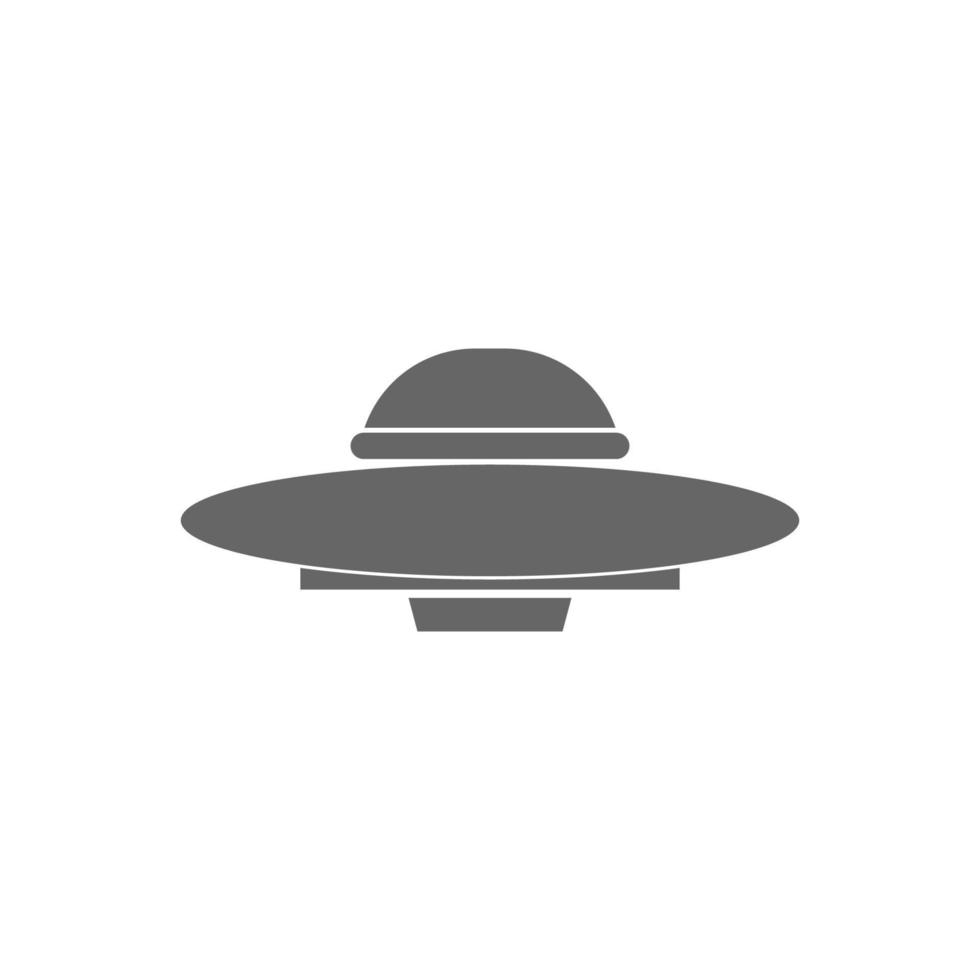 illustrazione del design del logo dell'icona ufo vettore