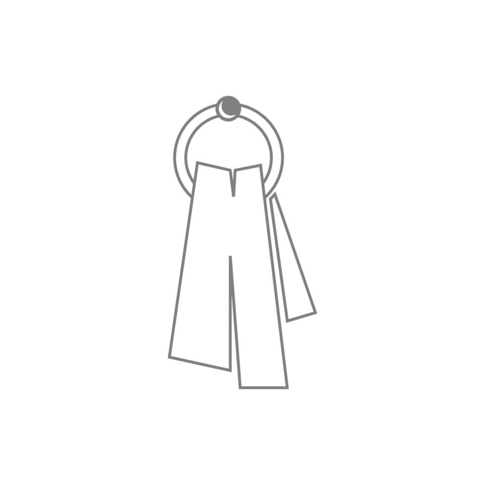 vettore del modello dell'illustrazione del disegno dell'icona dell'asciugamano