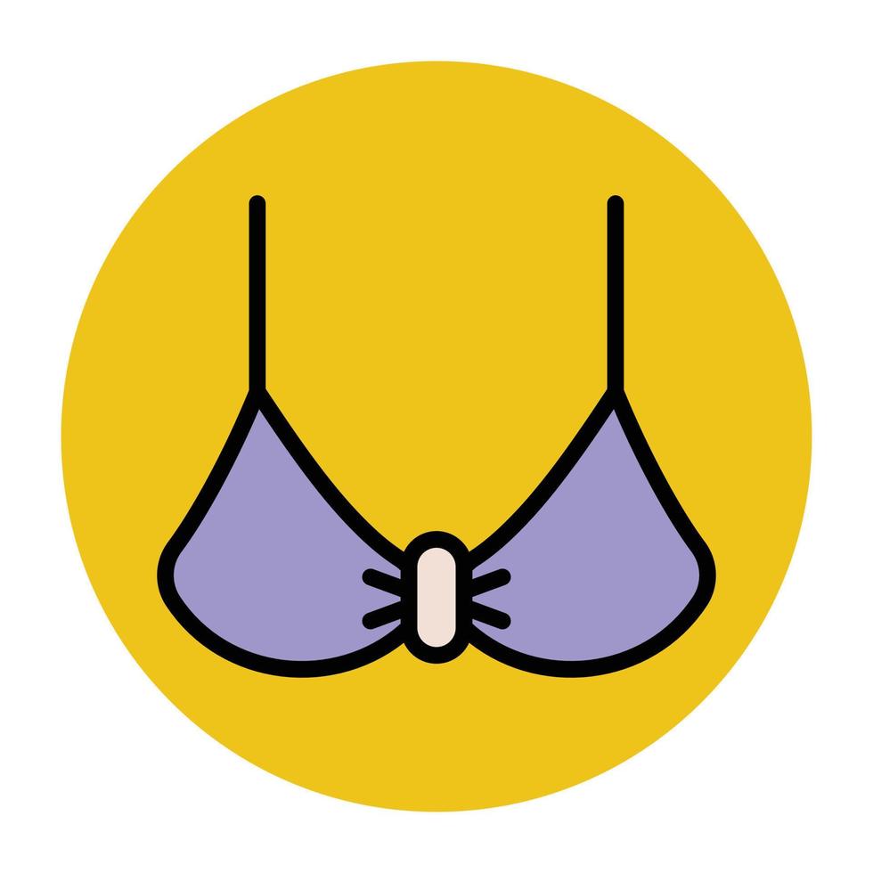 concetti di reggiseno alla moda vettore