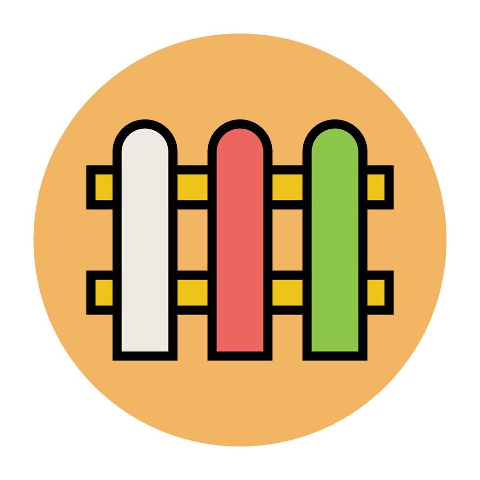 concetti di recinzione alla moda vettore